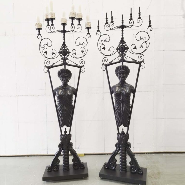 escultura poliespan endurecido poliester fibra vidrio candelabros metal para musical tributo el fantasma de la opera 1